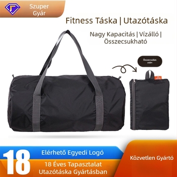Nylon összecsukható utazótáska, 20–35L, vízálló, ultrakönnyű, kopásálló, uniszex, városi minimalista stílus