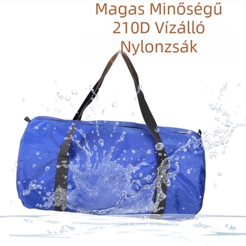 Nylon összecsukható utazótáska, 20–35L, vízálló, ultrakönnyű, kopásálló, uniszex, városi minimalista stílus
