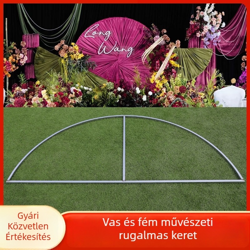 Esküvői félkörív vas keret dekorációhoz, Nanyang stílus, ventilátor alakú