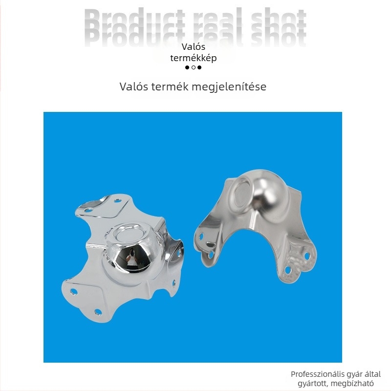 AW Anwang rozsdamentes acél sarokvédő fa dobozokhoz, 3 oldalú, 90°-os sarokvédő