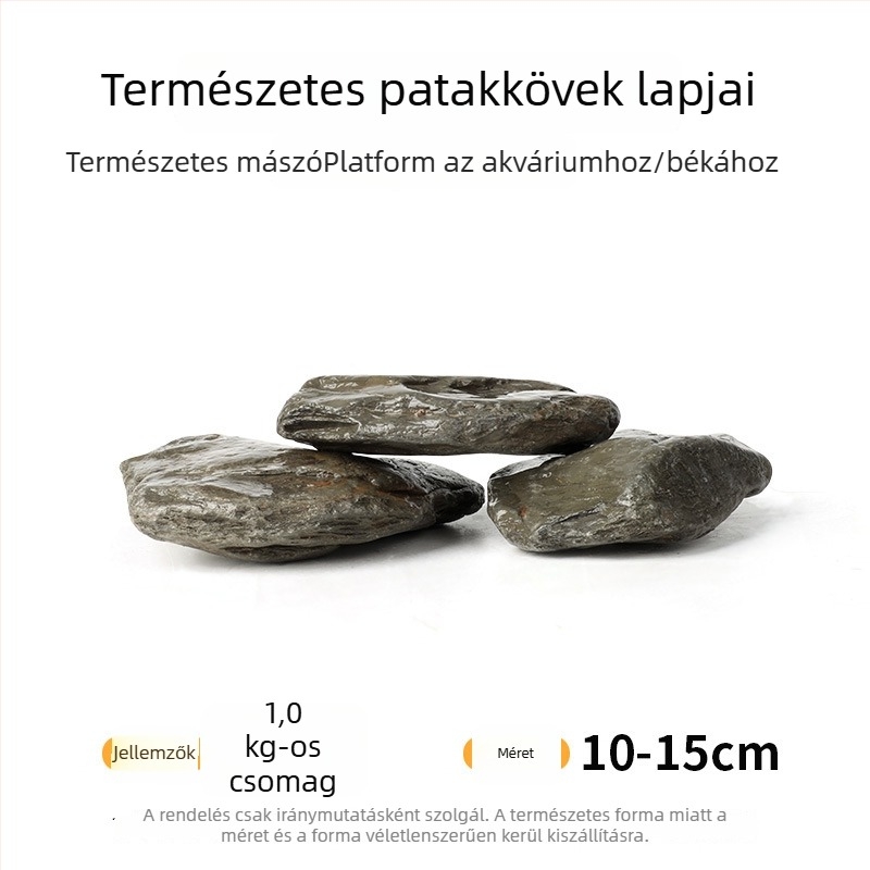 Akvarisztikai tájépítő kő – természetes nyers kő, fő kő és kő töredékek, aljzatos homok, 60 darabos doboz