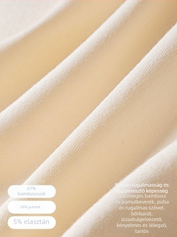 Gyerekeknek készült bambuszrostos alsóneműk, 67% regenerált cellulóz, A osztály, lányoknak, BODENGLI, nyár 2025, varrat nélküli