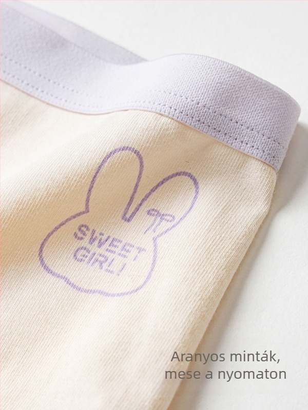 Gyerekeknek készült bambuszrostos alsóneműk, 67% regenerált cellulóz, A osztály, lányoknak, BODENGLI, nyár 2025, varrat nélküli