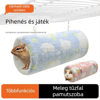 Hamster poliészter rostból készült kerek alagútfészek belső használatra — melegség és szórakozás