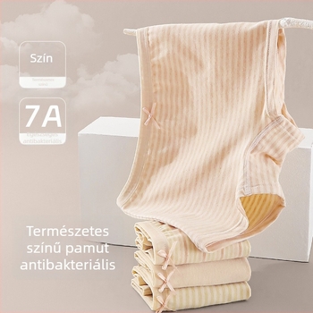 Lányoknak szánt fehérnemű, 95% pamut, 5% elasztán, antibakteriális 7A fokozat, 3-8 éveseknek, cipzáras zacskóban