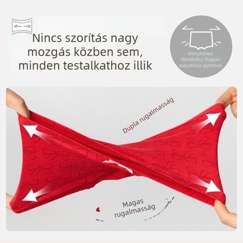 Nidobear 2025 Gyerekeknek 60S Antibakteriális Piros Pamut Boxer Rövidnadrág – Csillagjegy Éve