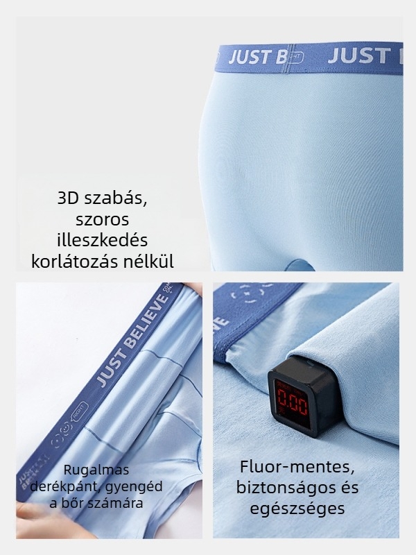 Fiúknak bambusz rostú boxer alsónemű – antibakteriális, kategória A, 8+ éveseknek (140 cm felett), nyári 2025 kiadás