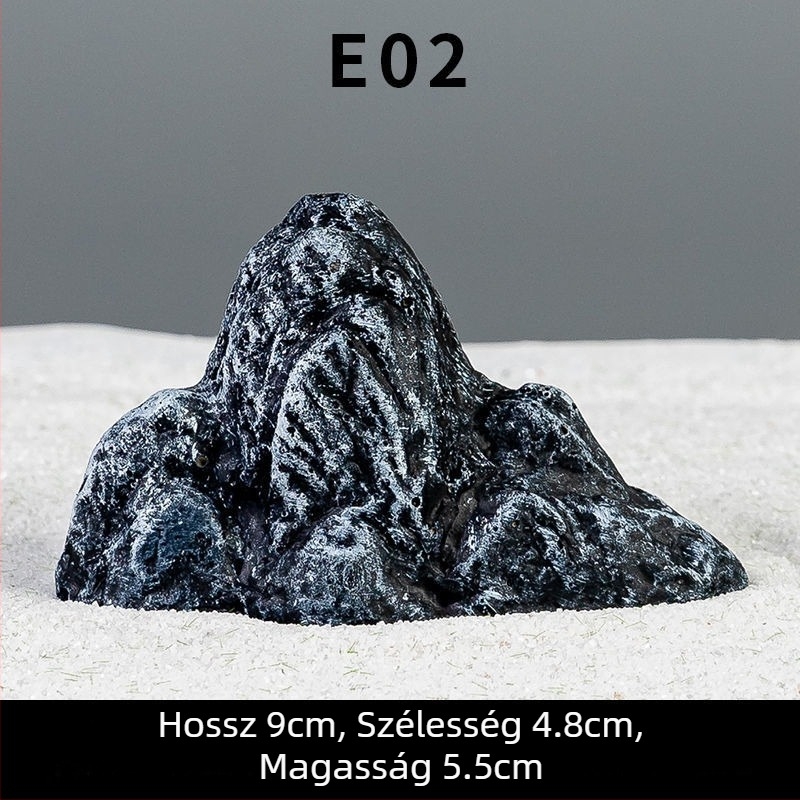 Rockery kő dekoráció akváriumhoz és tájképhez, műgyanta anyag, kültéri kertdekor, ökológiai palack-stílus