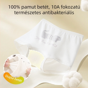 100% pamut gyerekek lányoknak alsónemű, boxerek 3–8 éveseknek