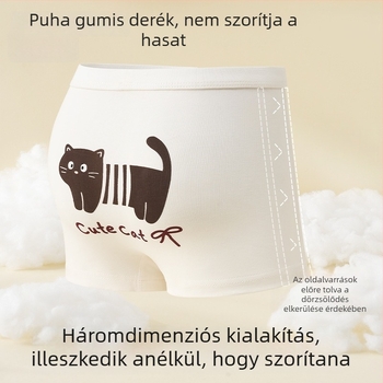 100% pamut gyerekek lányoknak alsónemű, boxerek 3–8 éveseknek