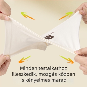 100% pamut gyerekek lányoknak alsónemű, boxerek 3–8 éveseknek