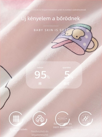 Lányoknak szóló pamut alsónemű, antibakteriális, 95% pamut, csipkés szegély, A-típusú pamut, nem irritálja a bőrt