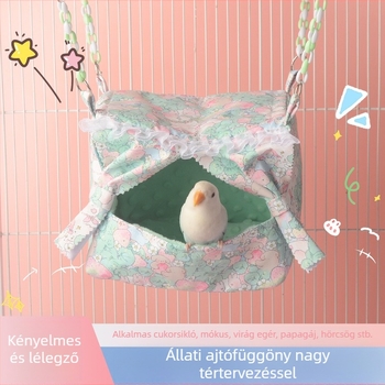Hörcsög alvó fészek – Kompozit anyagú textil, Beltéri használat, Négyzet alakú, Pihenés és rejtőzés