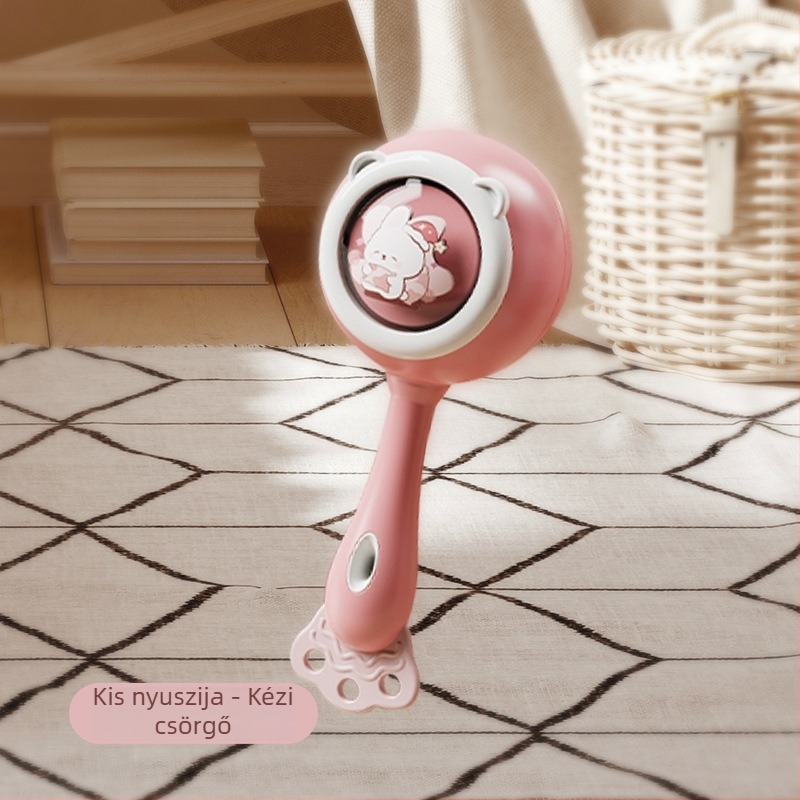 Le zai Kézi tamburin – Műanyag babajáték, Korai tanulási eszköz, Kényelmes a babának, Dobozos csomagolás, 3C műanyag játék