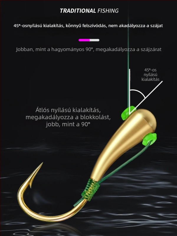 Kampók és damil készlet, kézzel kötött, Nylon Nano anyagú, folyóparti horgászathoz, Kína eredetű