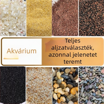 Kőalapú aljzathomok akváriumhoz – homokos látvány, 5–10 kg