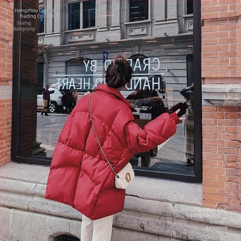 Női Chenille anyagú tolldzseki, középhosszú, álló gallér, cipzár, töltet 101–200 g