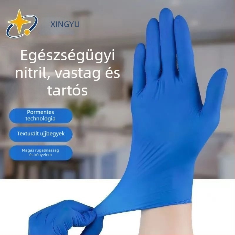 Nitril egyszer használatos kesztyűk, élelmiszer-minőségű, cateringhez, vízálló