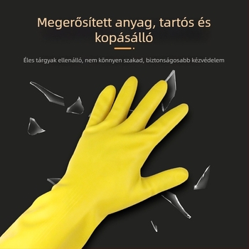 South Sea egyszer használatos gumikesztyűk – vastagított, kopásálló; háztartási tisztításra, halászatra és élelmiszer-feldolgozásra; Márka: South Sea; Tömeg: 100