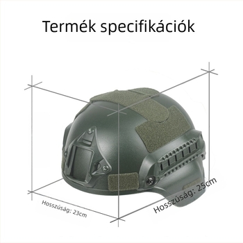 ABS anyagú kerékpáros sisak, uniszex, felnőtt, modell MICH2000, sínrendszerrel