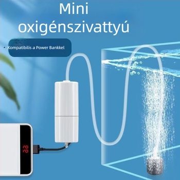 Kompakt ultra-halk akváriumi oxigénpumpa háztartási használatra, súly 1, zajszint: részletek