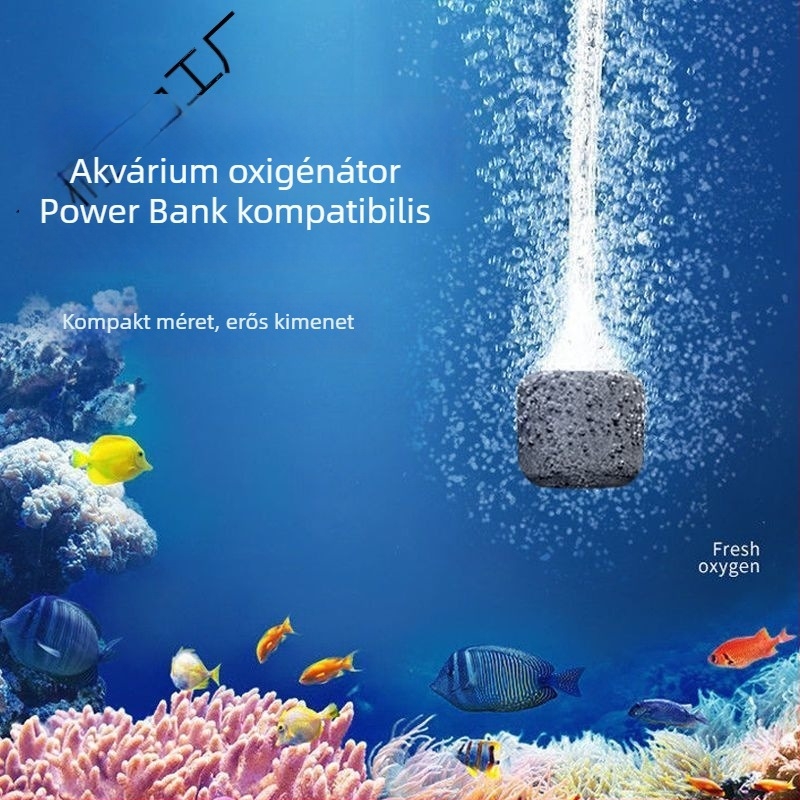 Kompakt ultra-halk akváriumi oxigénpumpa háztartási használatra, súly 1, zajszint: részletek