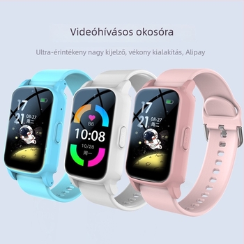 Gyerekeknek szóló 5G okosóra–telefon GPS-szel, vízálló, SIM-kártya foglalat, 2 MP kamera
