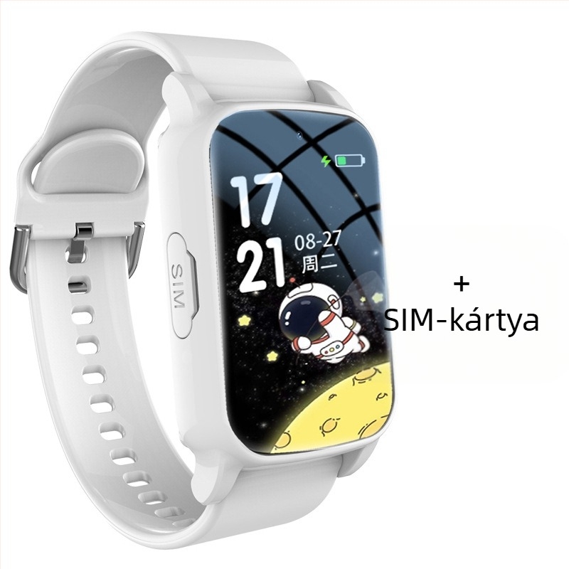 Gyerekeknek szóló 5G okosóra–telefon GPS-szel, vízálló, SIM-kártya foglalat, 2 MP kamera