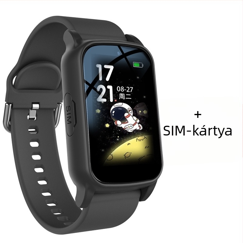 Gyerekeknek szóló 5G okosóra–telefon GPS-szel, vízálló, SIM-kártya foglalat, 2 MP kamera
