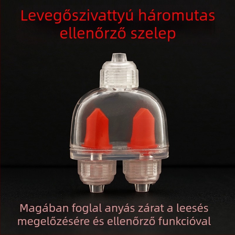 Akváriumi oxigénpumpa szelep készlet (szabályzó szelep, háromutas szelep, visszafolyás-szelep)