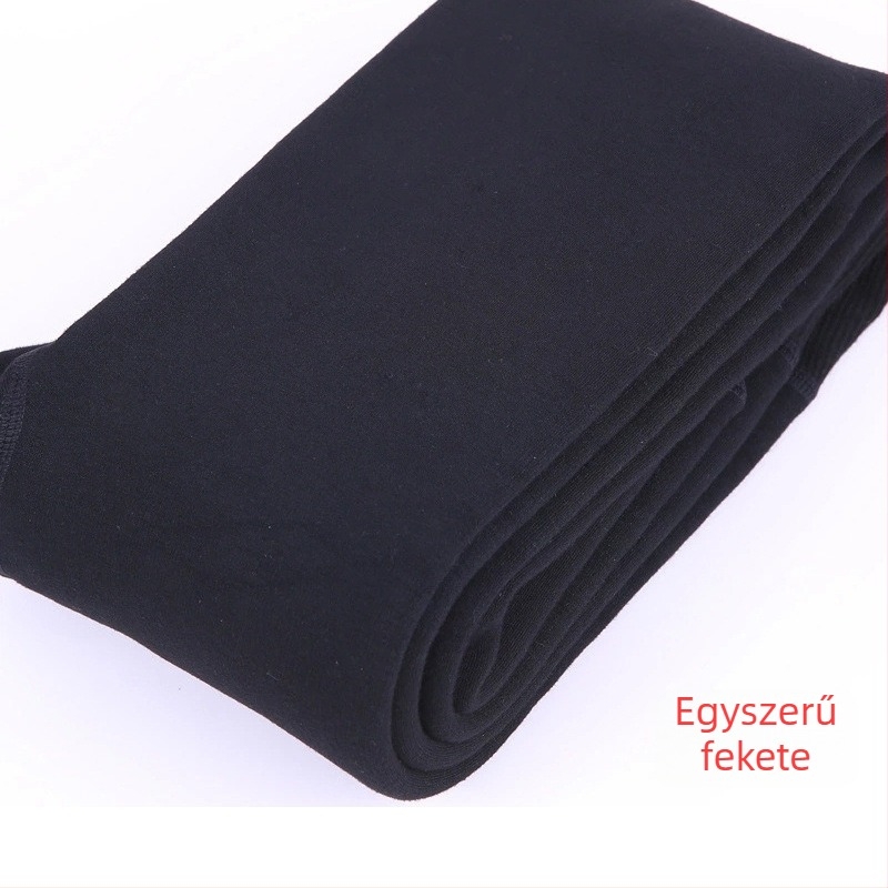 Női termo leggings fleece-béléssel, vast anyagú poliészter, magas elasztikusság