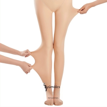Várandós leggings ősz-tél nylon anyagból, fleece bélés, pocak-támogatás, lábfejes kialakítás
