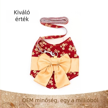 Macska mellény-hám és póráz, poliészter-pamut, Genius Dog, 240 darabos csomag