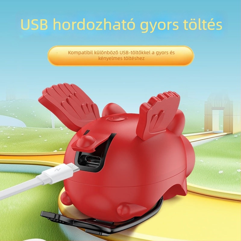 Gyerekeknek szóló kerékpárlámpa karikatúra dizájnnal, nagy fényerő éjszakai bringázáshoz - Tianqi márka, testreszabható feldolgozás elérhető, Nem importált, Nincs privát márka