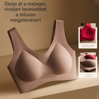 Piros Ló év push-up, varrás nélküli sportmelltartó kis mellekhez