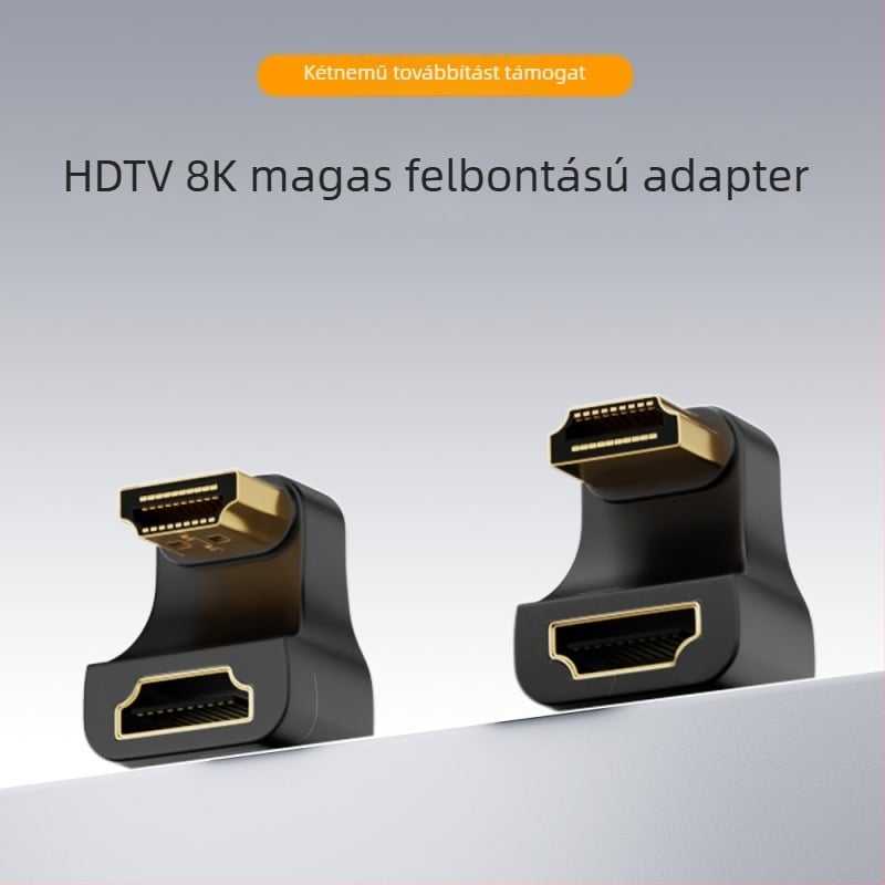 Flash repairman HDTV férfi–HDTV női adapter LED-del — UHS-II 2.1 támogatás, 8K@60Hz, megjelenés 2025