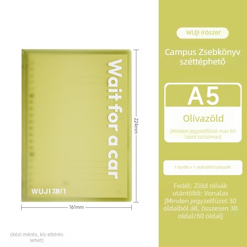 Egyetemi notesz leválasztható oldalakkal, 30 oldal, jó minőségű papír