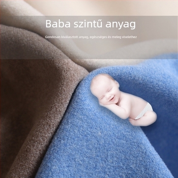 Férfi termikus mellény fleece béléssel, vastagság 251–300 g/m², poliészter 90–95%, V-nyakú, pull-over stílus
