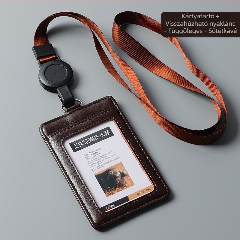 Valódi bőrből készült kártyatartó, Ins stílus (Anyag: valódi bőr; Típus: Kártyatartó; Stílus: Ins stílus)