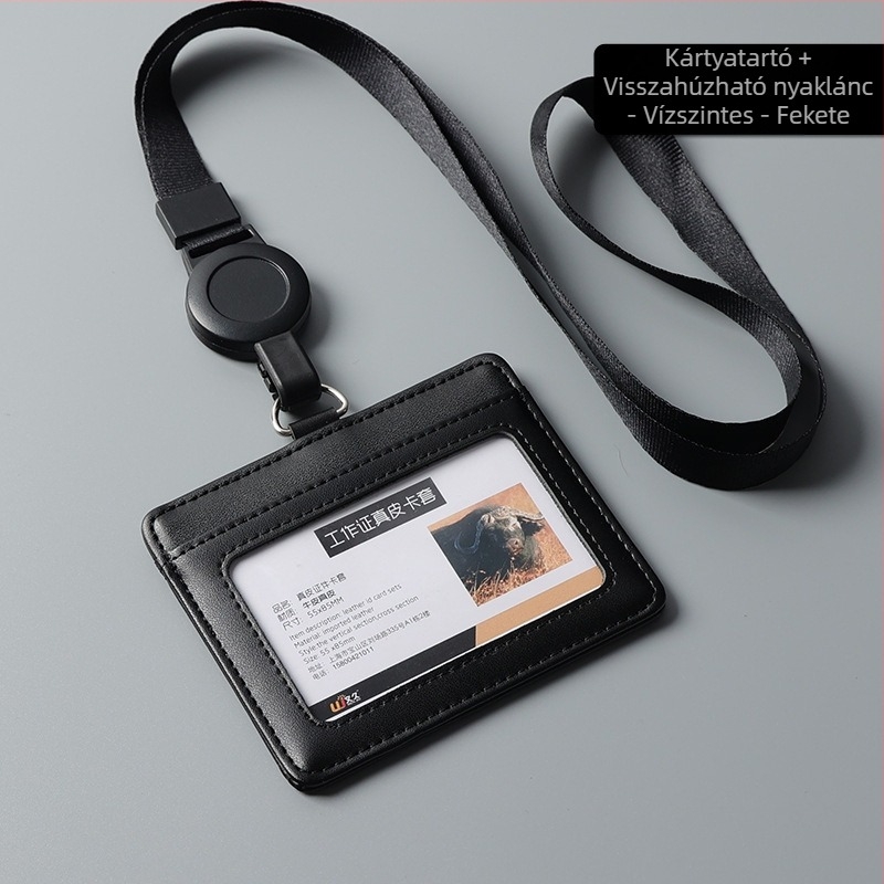 Valódi bőrből készült kártyatartó, Ins stílus (Anyag: valódi bőr; Típus: Kártyatartó; Stílus: Ins stílus)