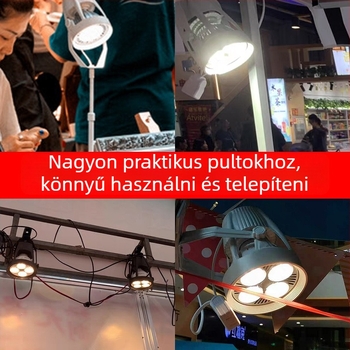 LED klipfény kijelzőkhöz – alumínium ház, 220V, CRI ≥90, gombkapcsoló, kézi vezérlés