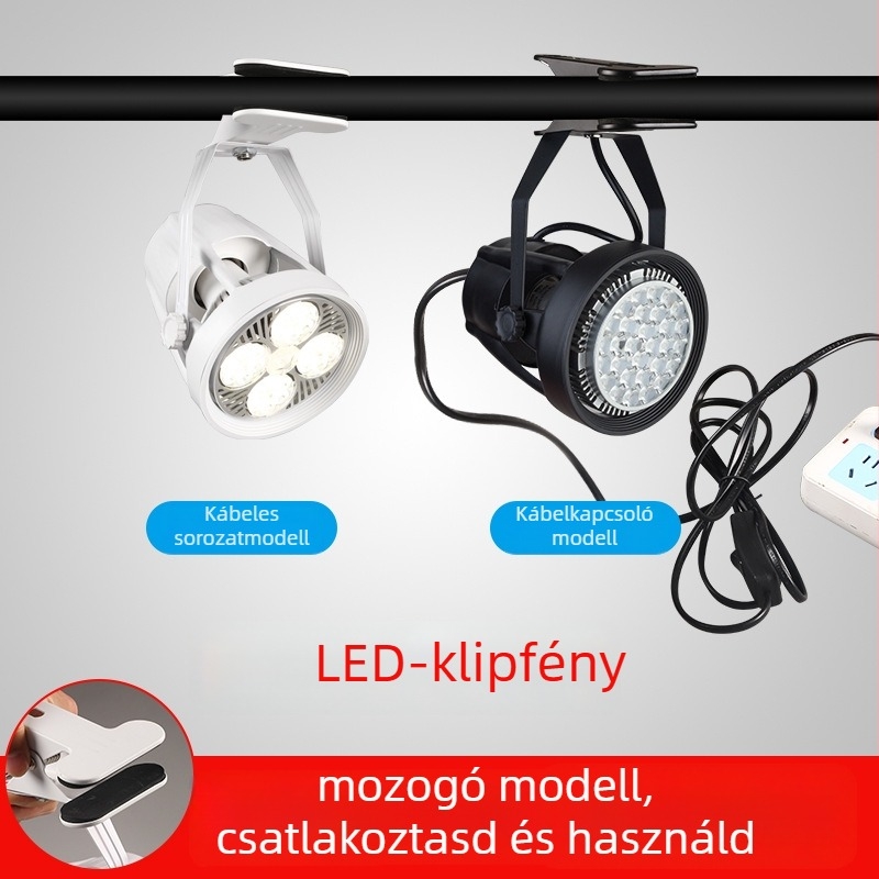 LED klipfény kijelzőkhöz – alumínium ház, 220V, CRI ≥90, gombkapcsoló, kézi vezérlés