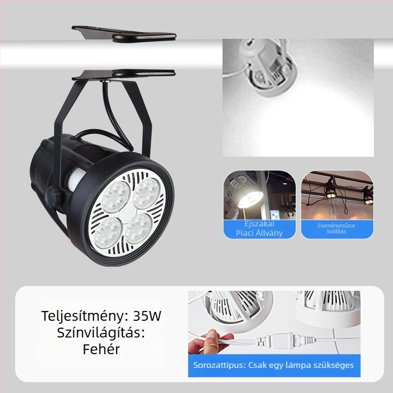 LED klipfény kijelzőkhöz – alumínium ház, 220V, CRI ≥90, gombkapcsoló, kézi vezérlés