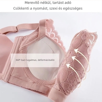Valódi 8996 vezeték nélküli melltartó csipkével, puha és kényelmes, 5 cm vastag töltés, kicsi kosár
