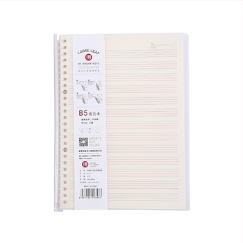 Laza levélfüzet leválasztható belső oldalakkal, rácsos elrendezéssel, 80 oldal, kerek lyukak, belső oldalak cellulóz- és polipropilén anyagból