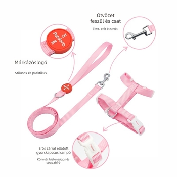 Macska nylon mellkasi pánt anti-törés dizájnnel, I-alakú kivitel