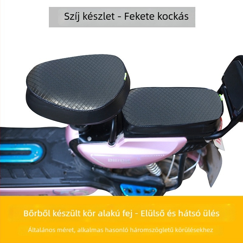 Elektronikus kerékpár nyeregvédő huzat – bőr, vízálló, UV‑védett, minden évszakban univerzális.