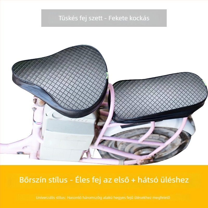Elektronikus kerékpár nyeregvédő huzat – bőr, vízálló, UV‑védett, minden évszakban univerzális.