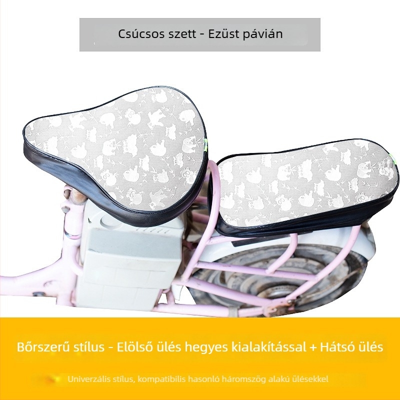 Elektronikus kerékpár nyeregvédő huzat – bőr, vízálló, UV‑védett, minden évszakban univerzális.