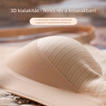 Őszi-téli, varrat nélküli melltartó kis mellemhez, fix kosár, emelő hatás, légáteresztő, oldalsó formázás
